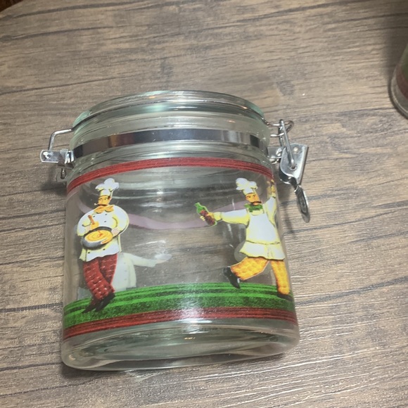 New Spaghetti and pasta canisters chef pattern - Picture 4 of 5